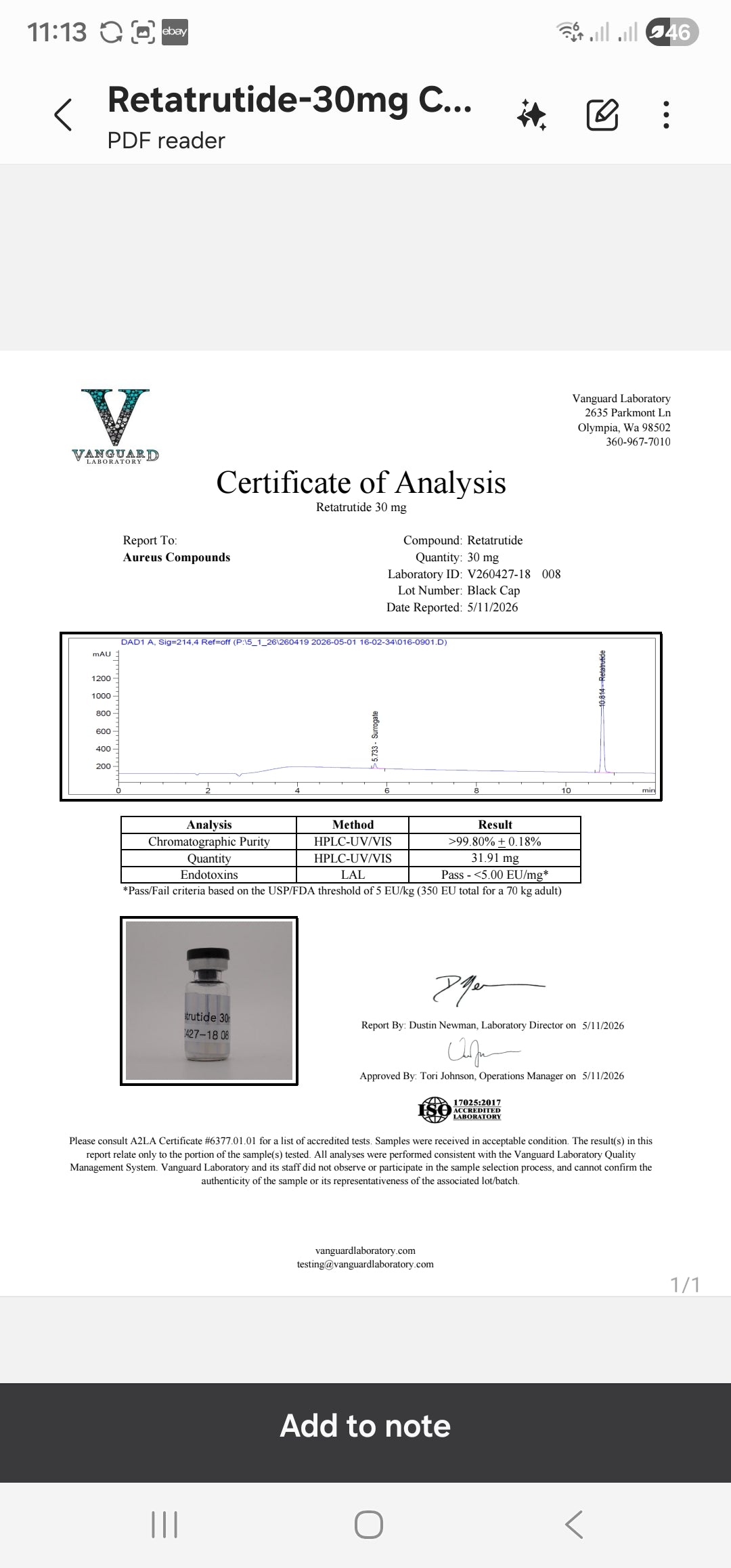 GLP-3 (GLP1 GIP Glucagon) vials